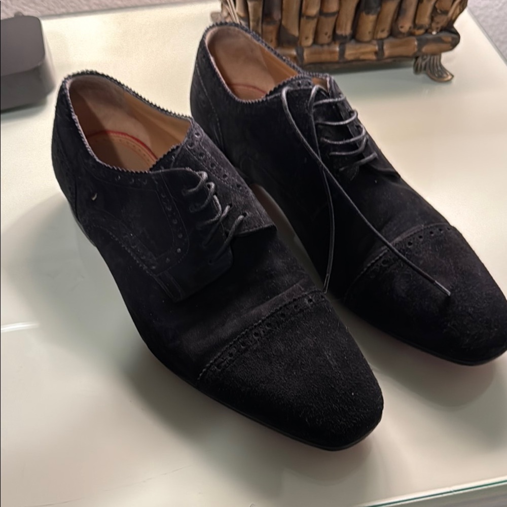 Christian Louboutin Black Oxford Dress Shoes